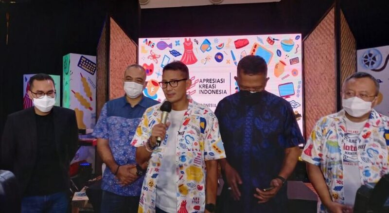 Menparekraf Sandiaga Uno di acara Apresiasi Kreasi Indonesia (AKI) 2022 (Foto: detik.net)